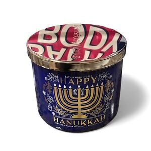 Discontinued Bath & Body Works Happy Hanukkah Sufganiyot 3-Wick Candle